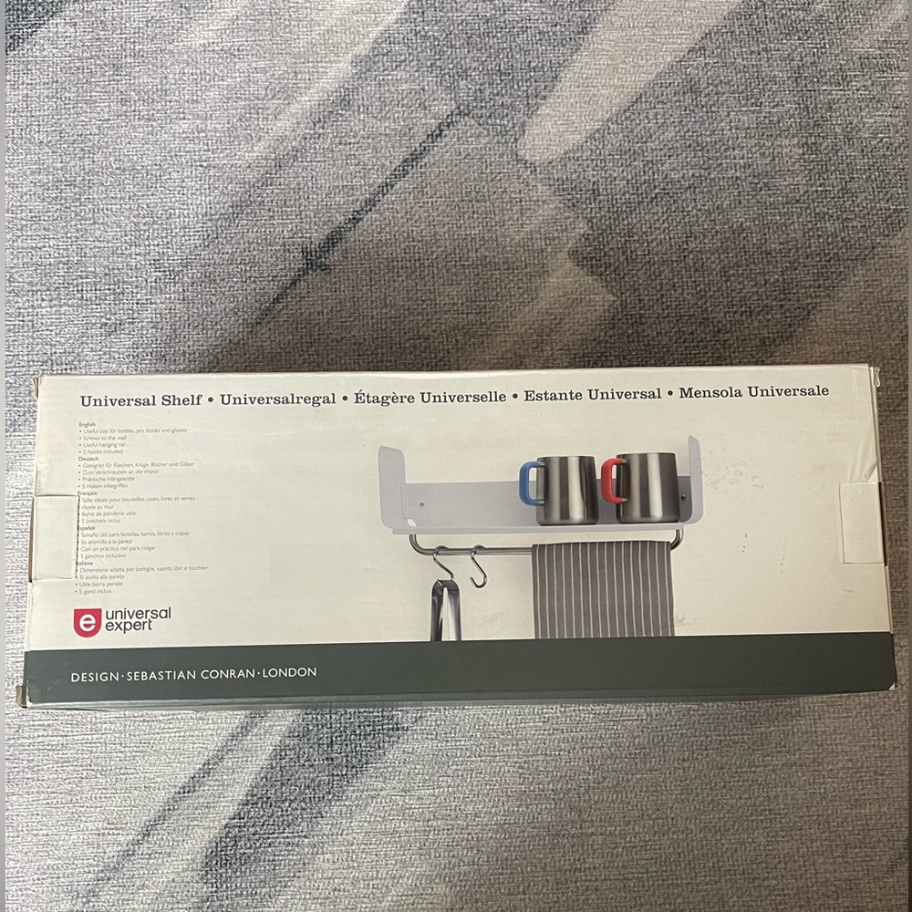Universal Wall Decor Shelf with Hanging Rail